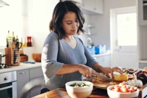 woman cooking