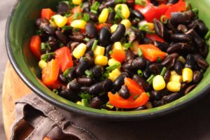 black beans in bowl