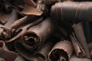 dark chocolate shavings